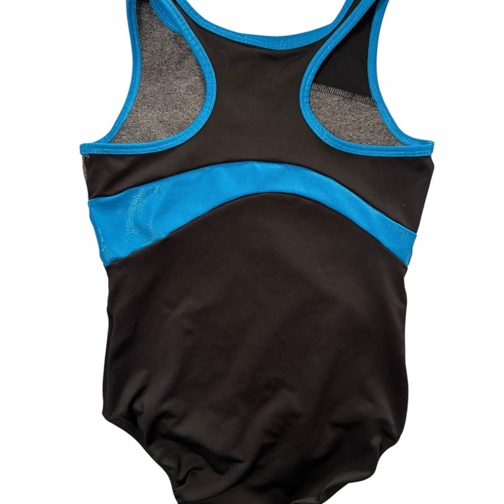 2 Justice Girls' sz. 8 Gymnastics Leotards dance play Hot pink & blue shimmer - Picture 3 of 6